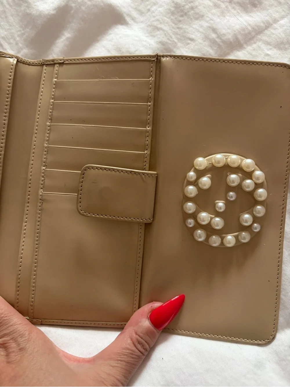 Gucci beige leather